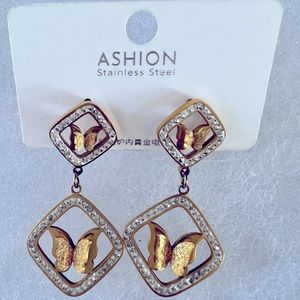 Butterfly Earrings with stones